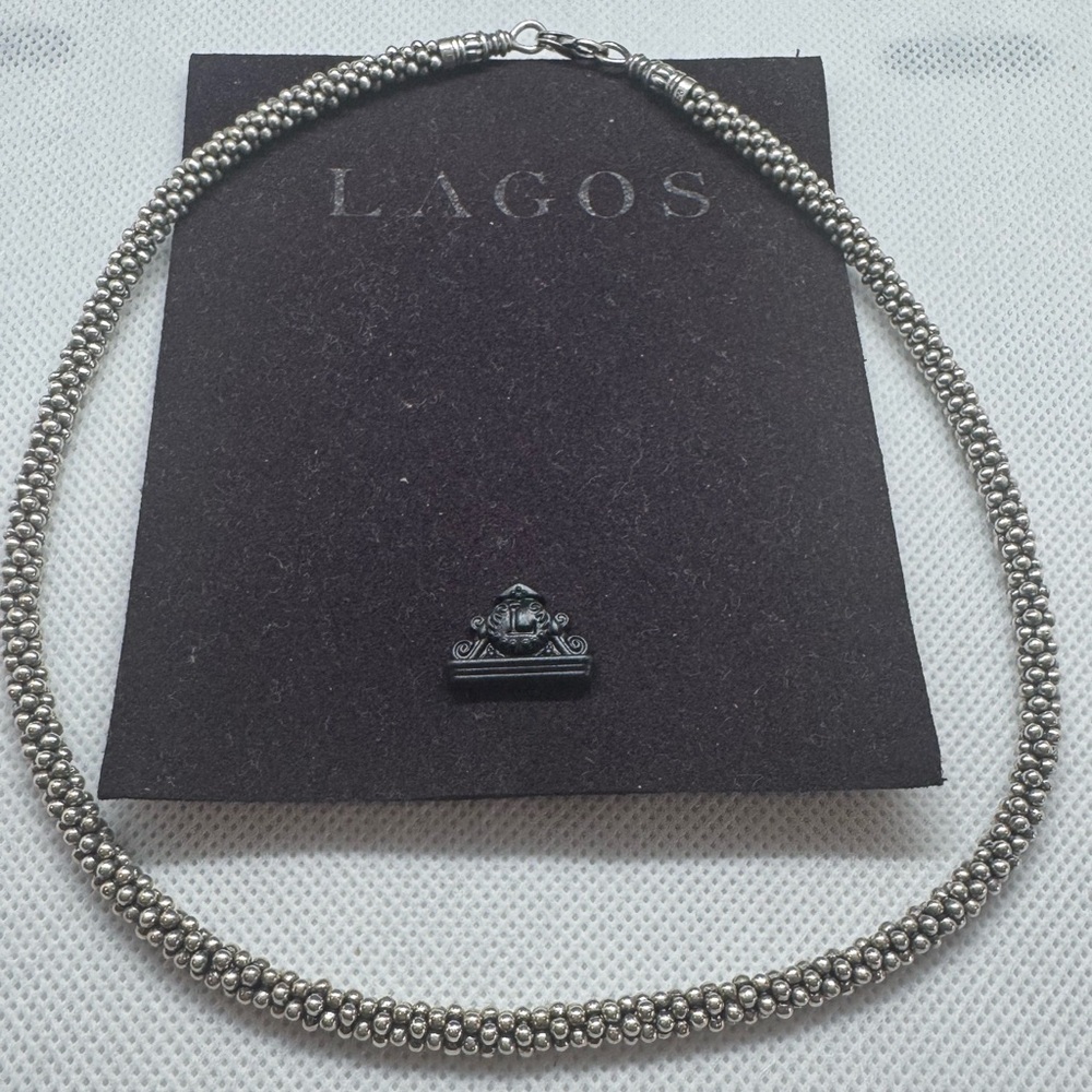 Lagos 5mm Signature Caviar Beaded Necklace